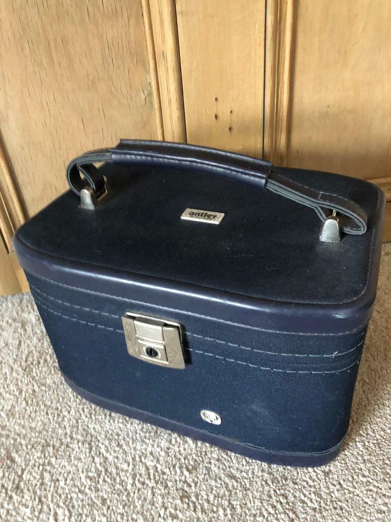 vintage antler vanity case